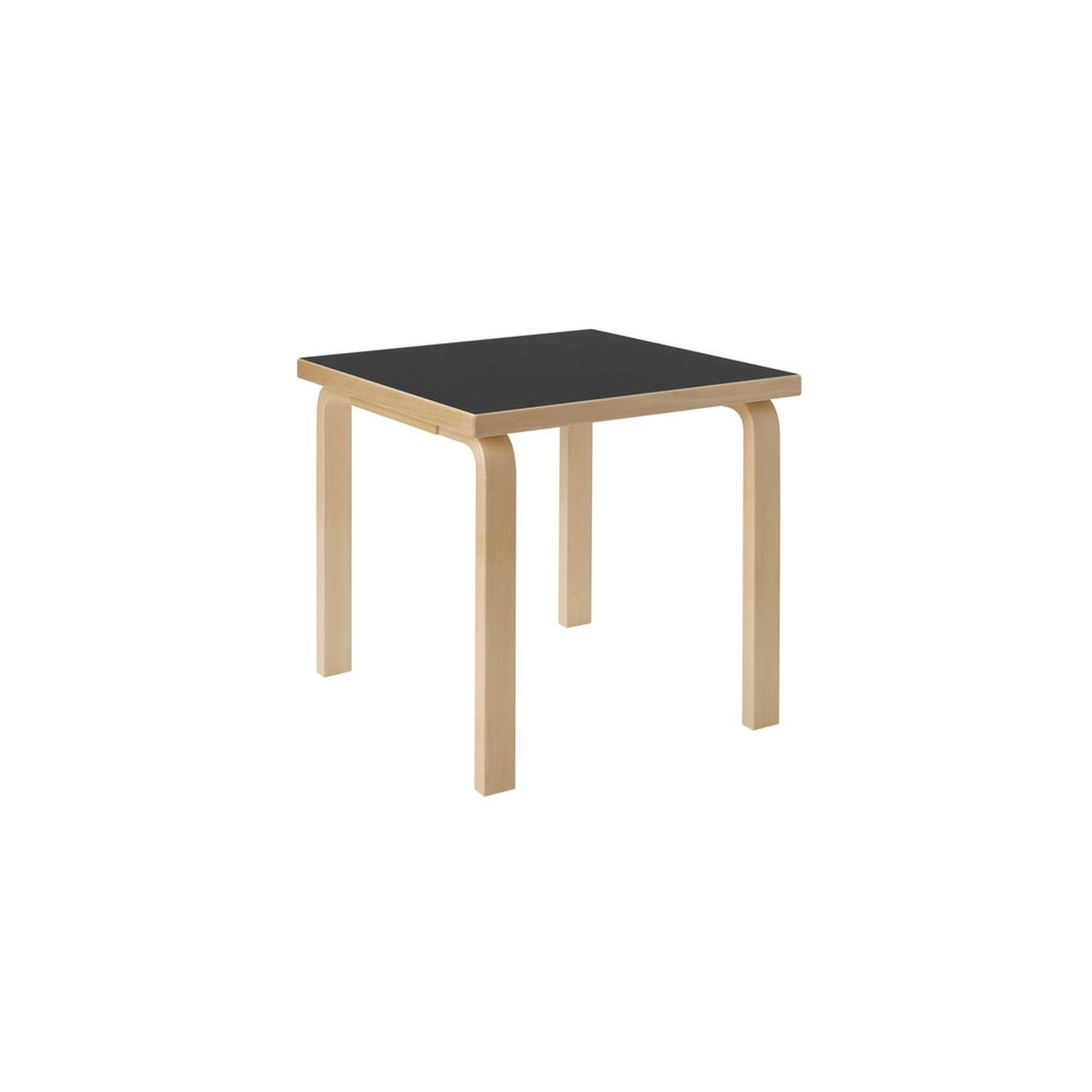 Aalto 80C Firkantet Spisebord Sort