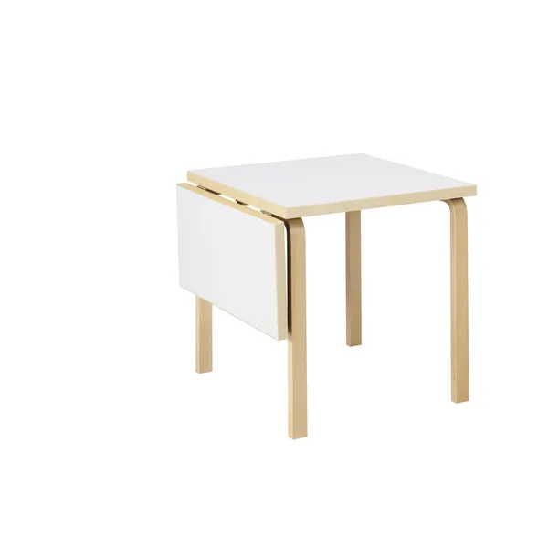 Aalto DL81C Dining Table With Folding Table White