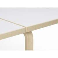 Aalto DL81C Dining Table With Folding Table White