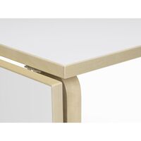 Aalto DL81C Dining Table With Folding Table White