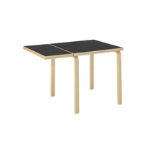Aalto DL81C Dining Table With Folding Table Black
