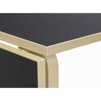 Aalto DL81C Dining Table With Folding Table Black