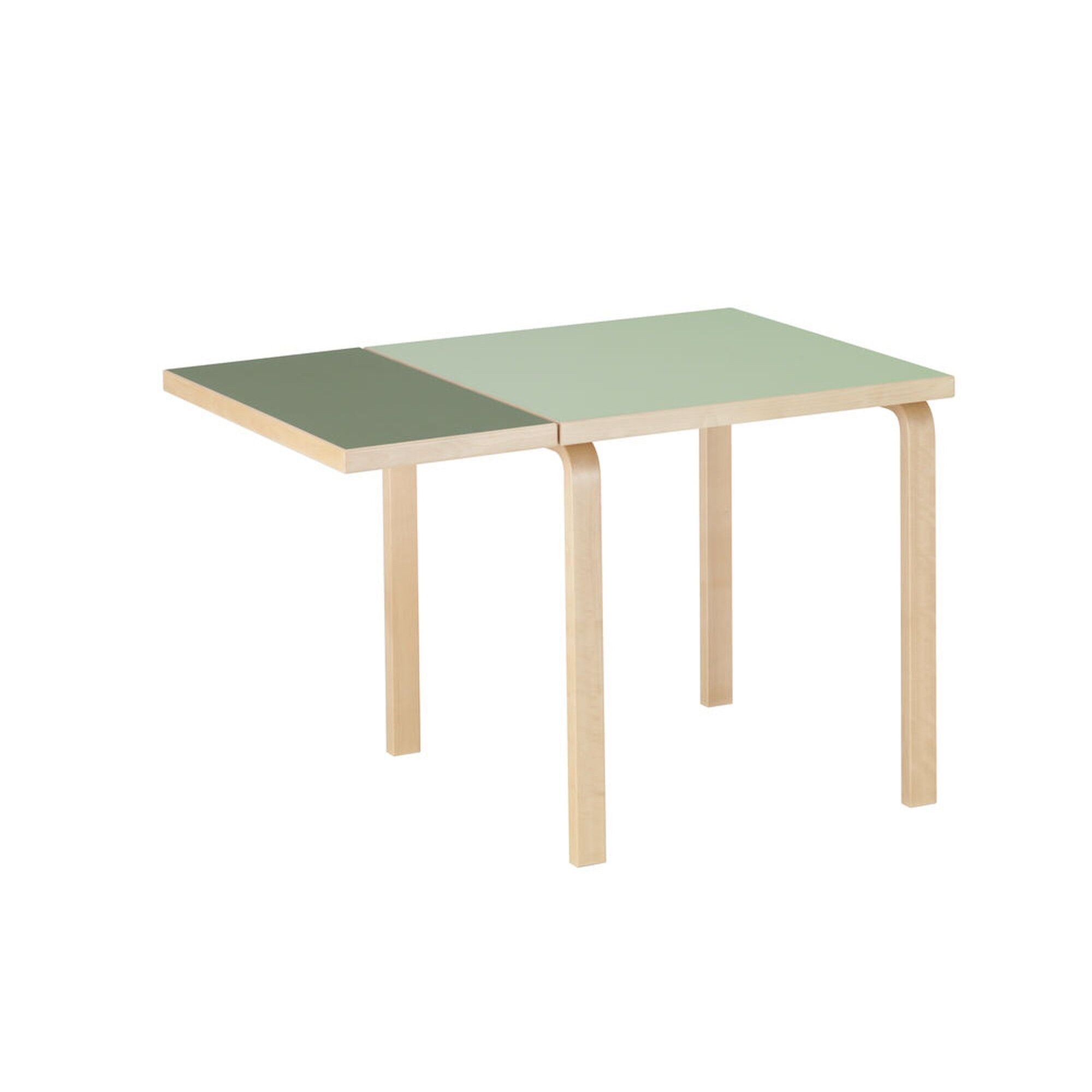 Aalto DL81C Spisebord Med Klap Olivengrn/Pistage