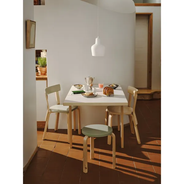 Aalto DL81C Dining Table With Folding Table Olive Green/Pistachio