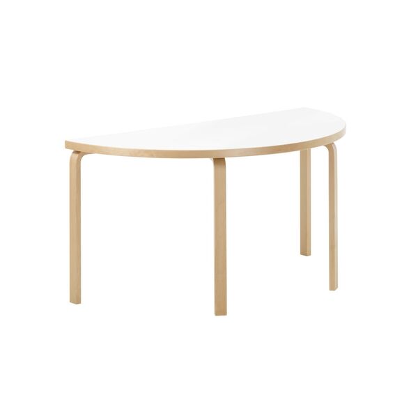 Aalto 96 Halfronde Eettafel Wit