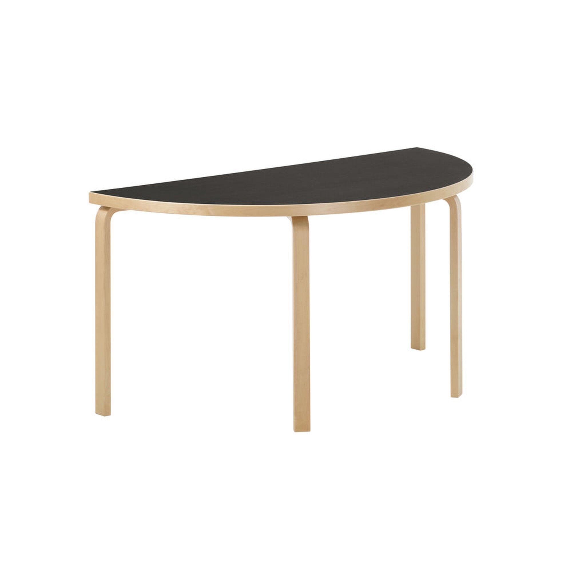 Aalto 96 Halvrundt Spisebord Sort