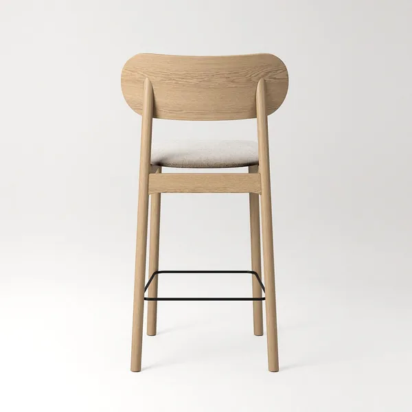 Elephant Sgabello Bar Rovere naturale/Beige Breeze