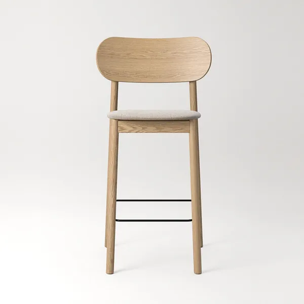Elephant Sgabello Bar Rovere naturale/Beige Breeze