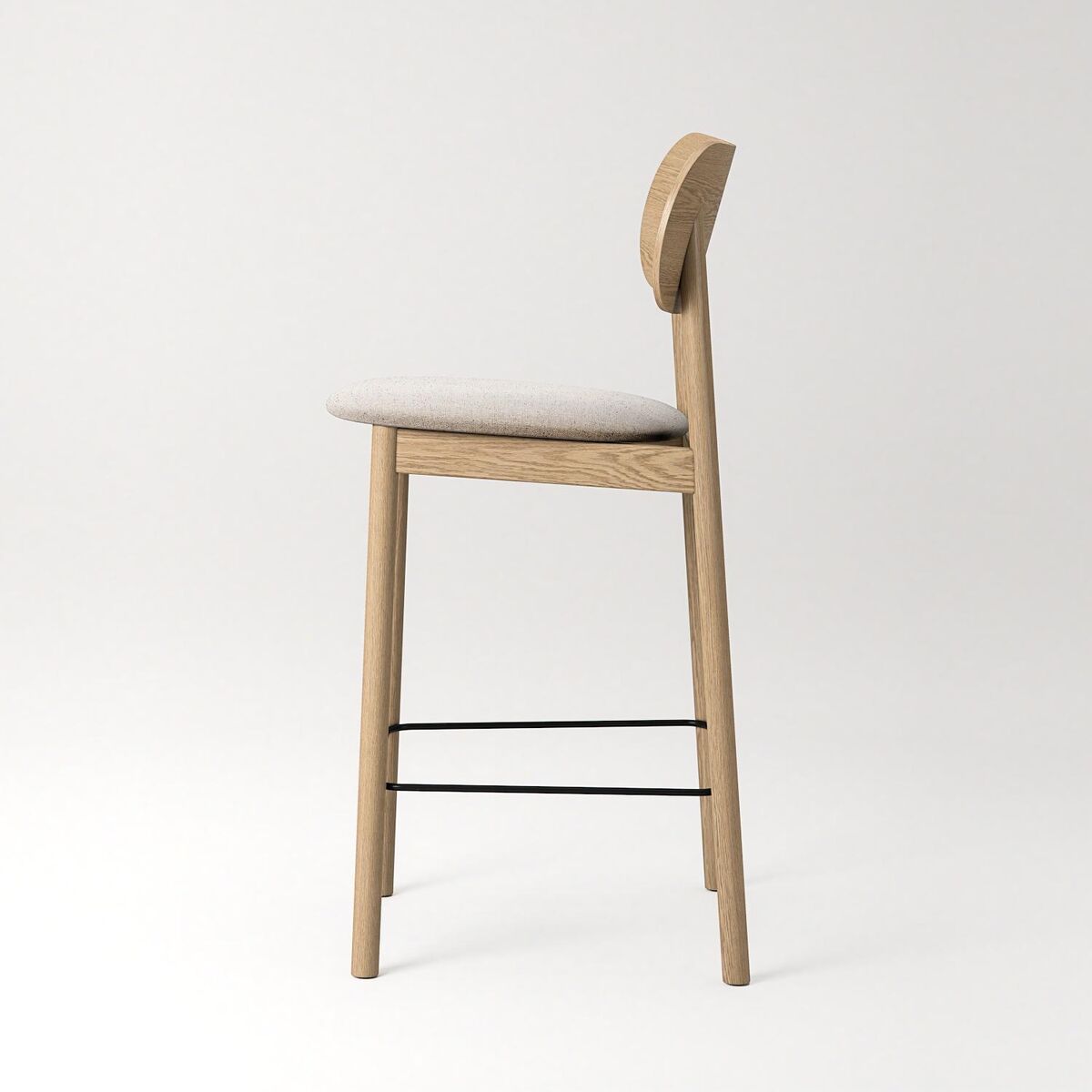 Elephant Barstol Naturligt Egetræ/Beige Breeze