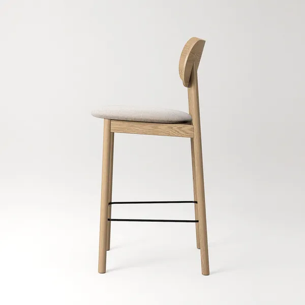 Elephant Sgabello Bar Rovere naturale/Beige Breeze