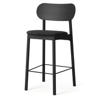 Elephant Barstool Black/ Anthracite Gray Bouclé