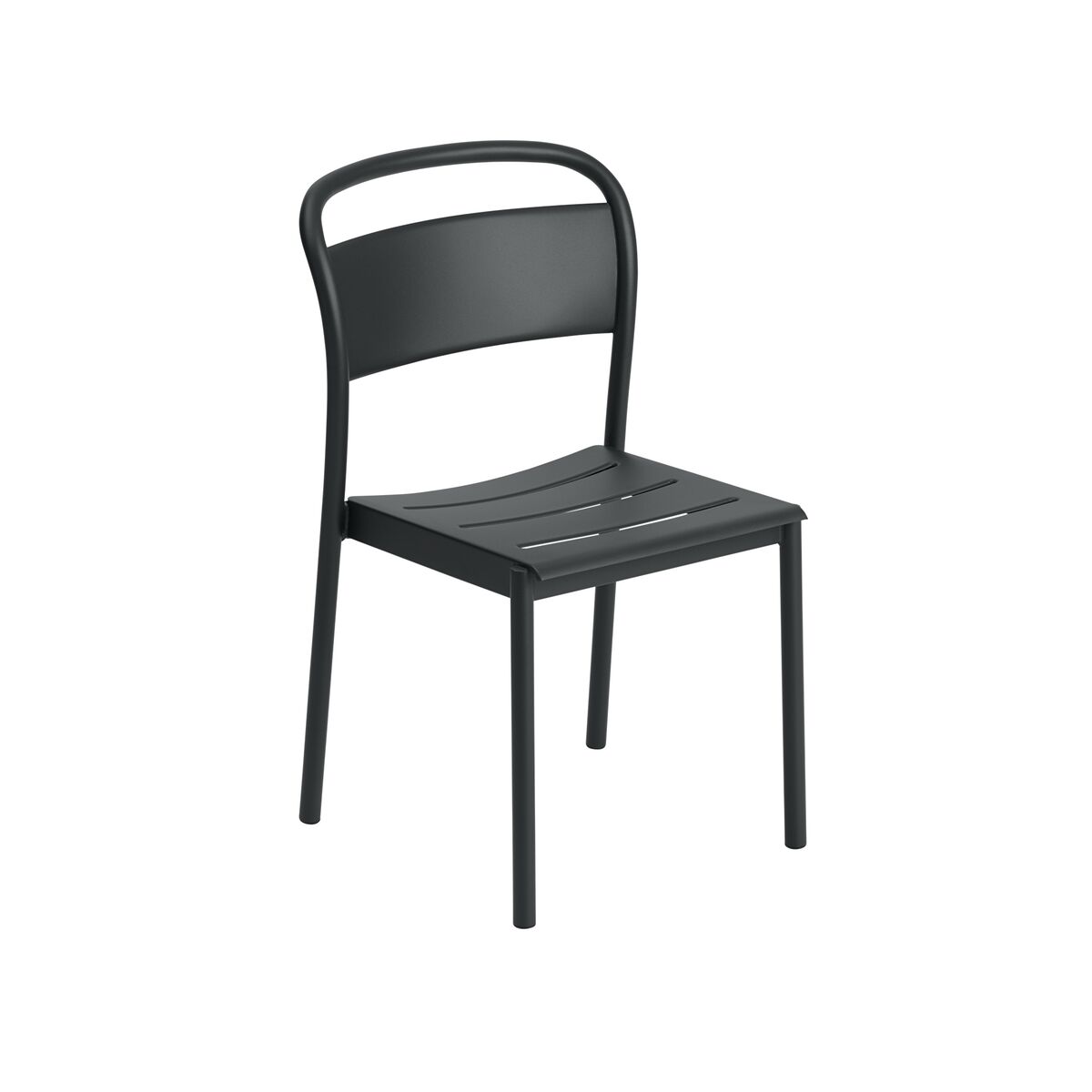 Linear Stål Matstol Svart