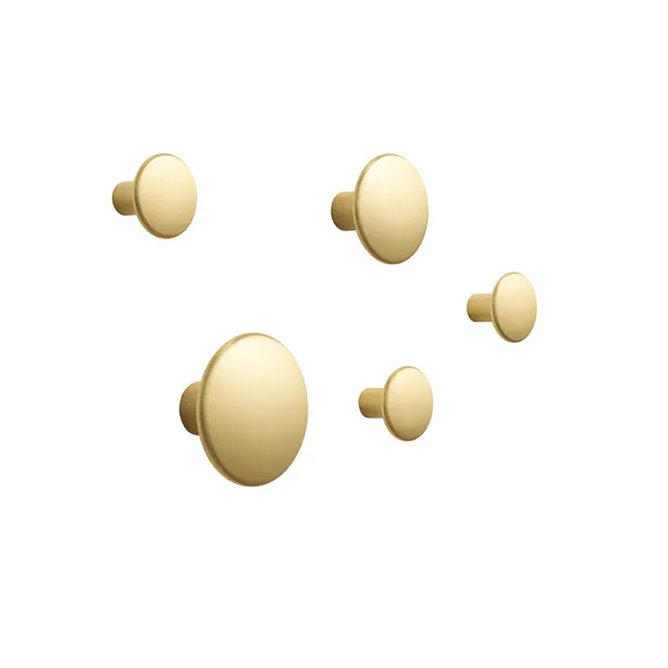 Ganchos Dots Metal 5uds. Latón