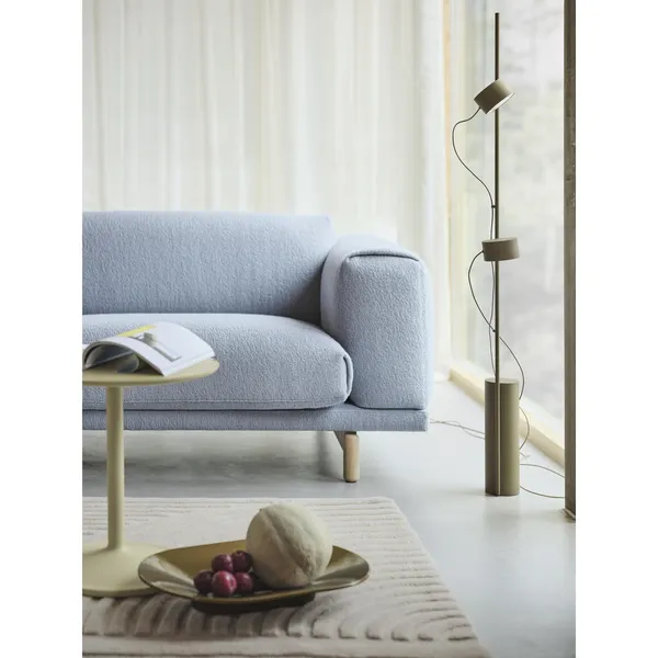 Post Floor Lamp Brown Green