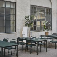 Krzesło do Jadalni Linear Steel w Ciemnozielony