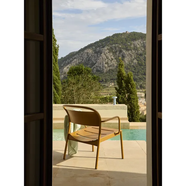 Linear Steel Armchair Dark Green