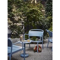 Linear Stalen Fauteuil Grijs