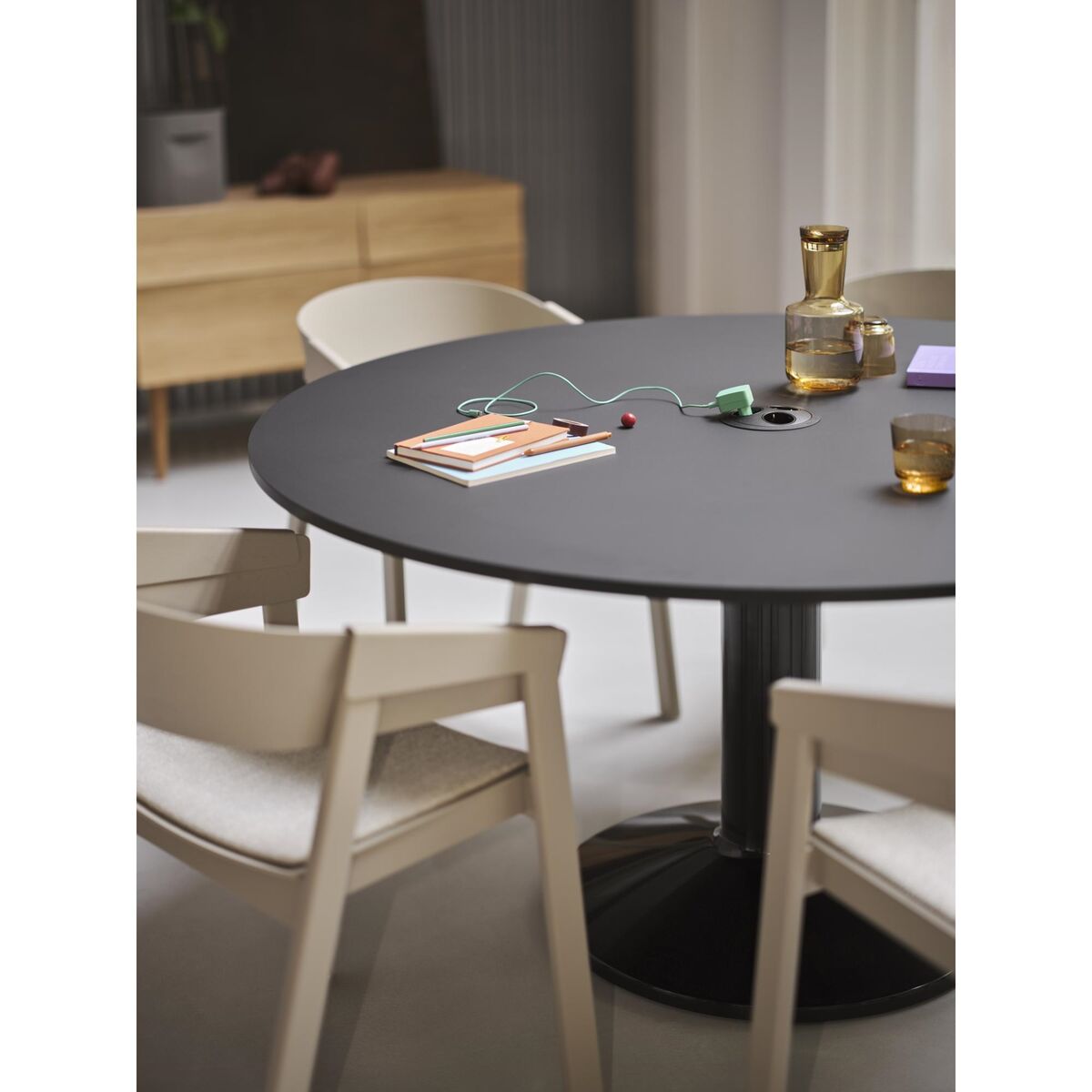 Trekk Spisestol med Armlener Eik