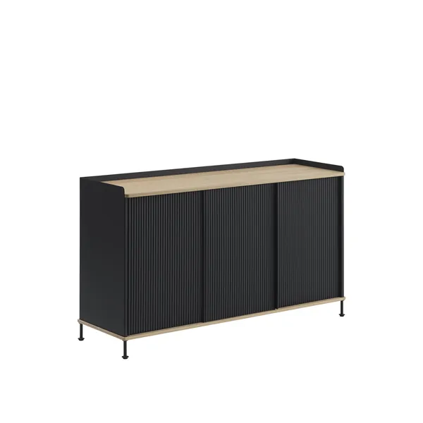 Enfold Sidebord 148x45 Eik/antrasitt Sort