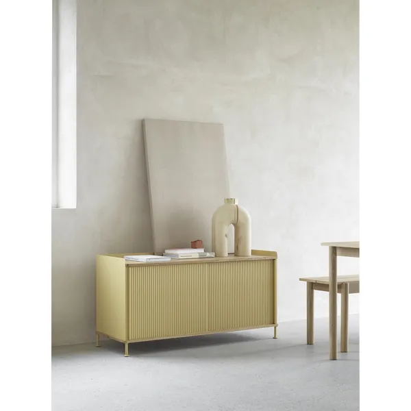 Enfold Sidebord 148x45 Eik/antrasitt Sort