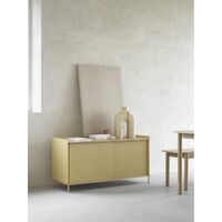 Enfold Sidebord 148x45 Eik/antrasitt Sort