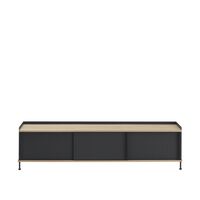 Enfold Kast 186x45 Eiken/antraciet Zwart