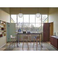 Enfold Kast 124x45 Eiken/dieprood