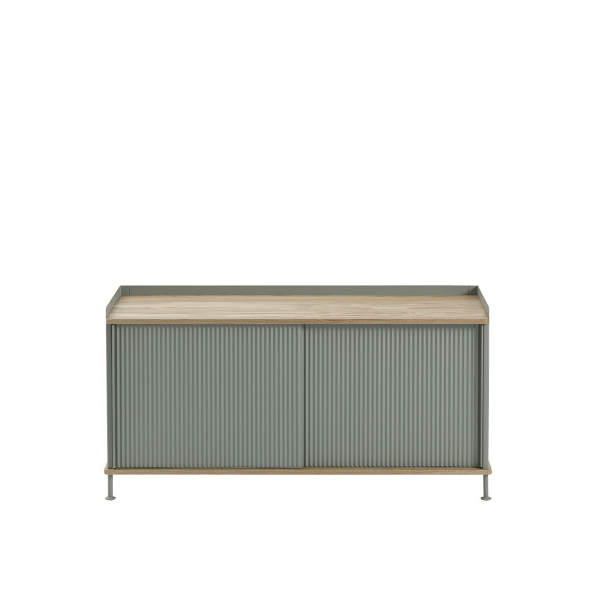 Enfold Buffet Bas Chêne/Dusty Vert