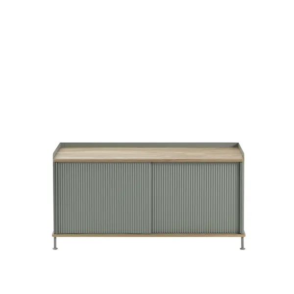 Enfold Sideboard Low Oak/Dusty Green