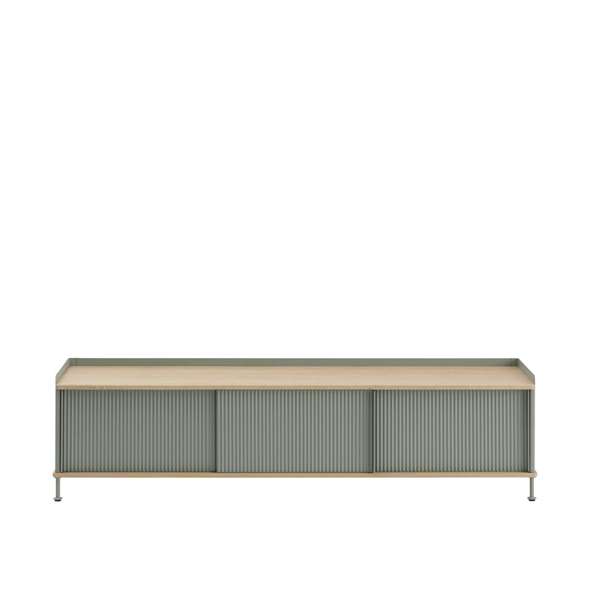 Enfold Kast 186x45 Eiken/stofgroen