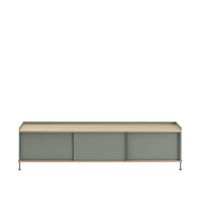 Enfold Kast 186x45 Eiken/stofgroen