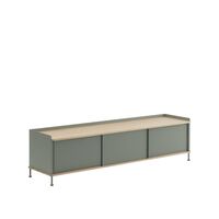 Enfold Kast 186x45 Eiken/stofgroen