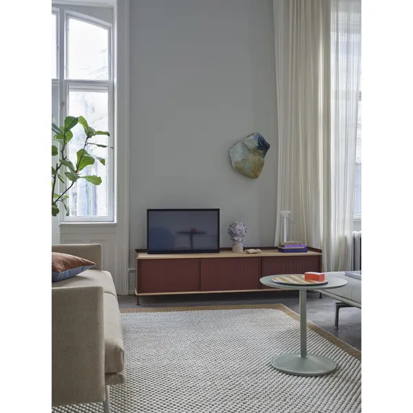Enfold Cabinet 186x45 Oak/Dusty Green
