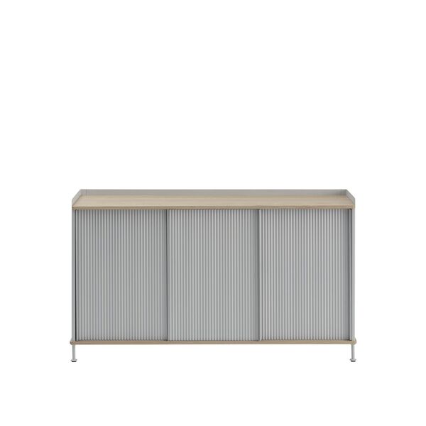 Mesa Auxiliar Enfold 148x45 Roble/ Gris