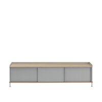 Enfold Kast 186x45 Eiken/ Grijs