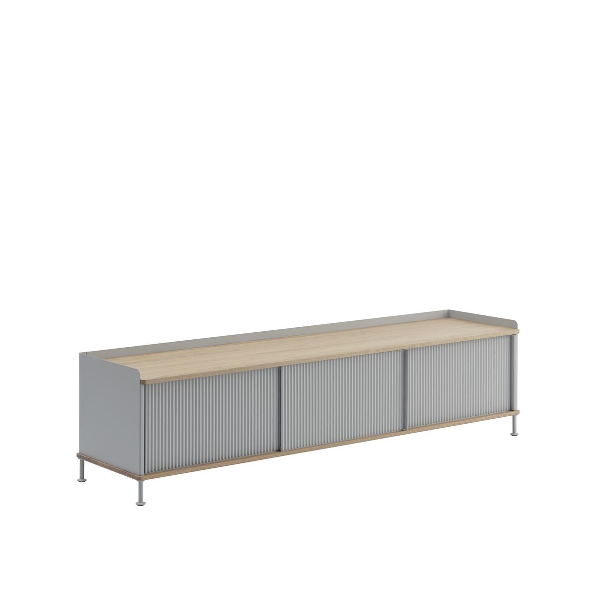 Enfold Kast 186x45 Eiken/ Grijs