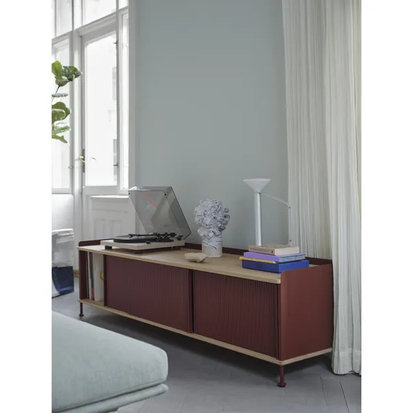 Enfold Cabinet 186x45 Oak/ Gray