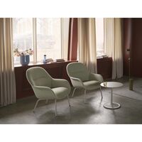 Fiber Sessel Refine Leder Cognac/Anthrazit Schwarz/Eiche