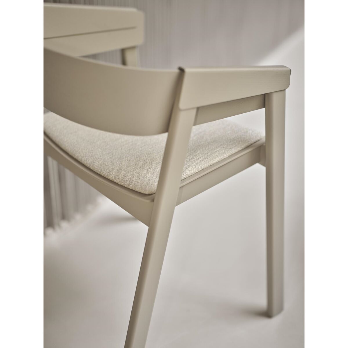 Cover Eettafel Stoel m. Armleuning Leer Gestoffeerd Cognac/Eiken