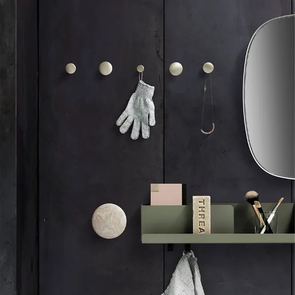 Dots Hooks Metal 5 Pcs. Rose