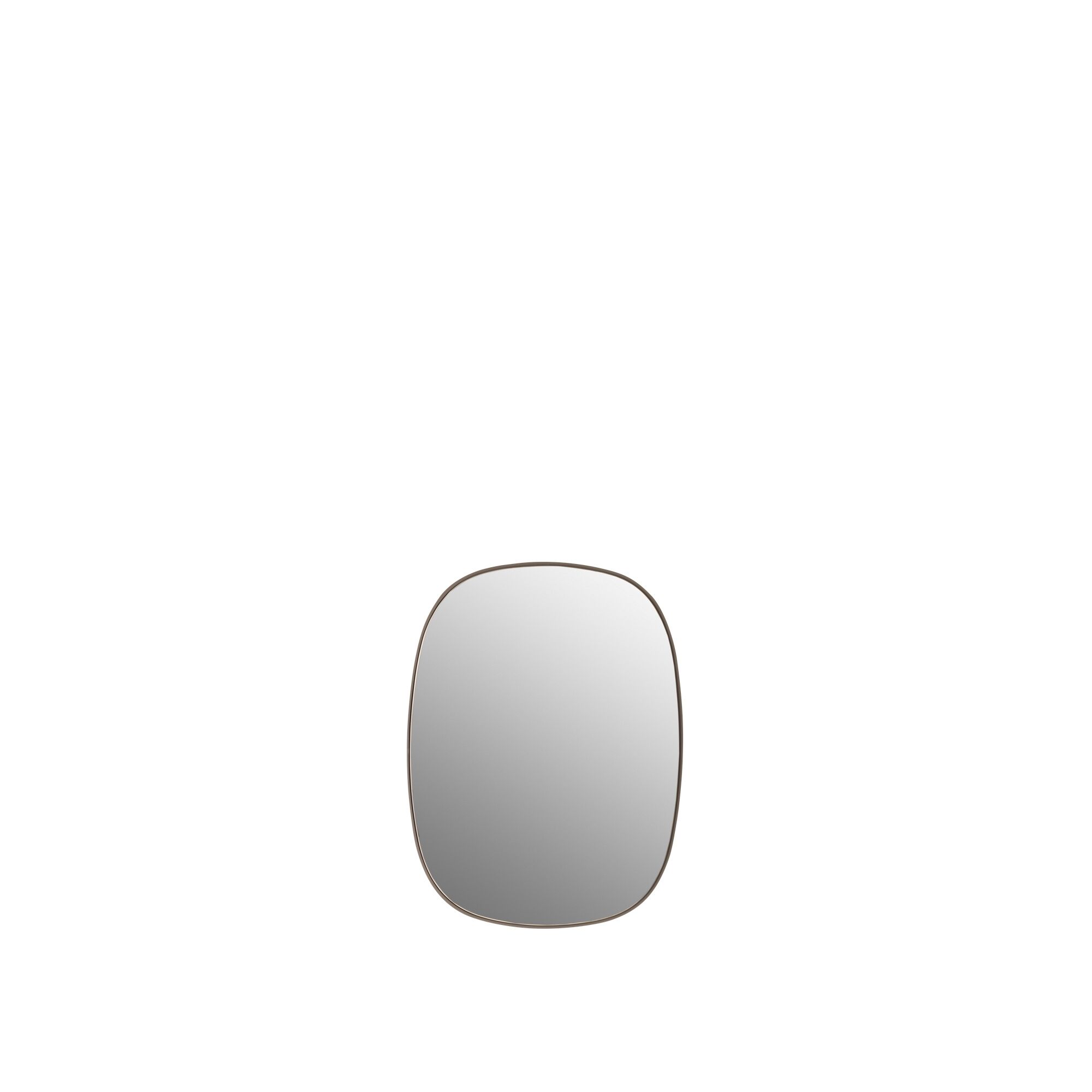 Innrammet Speil 59×44 cm Taupe/ Klar