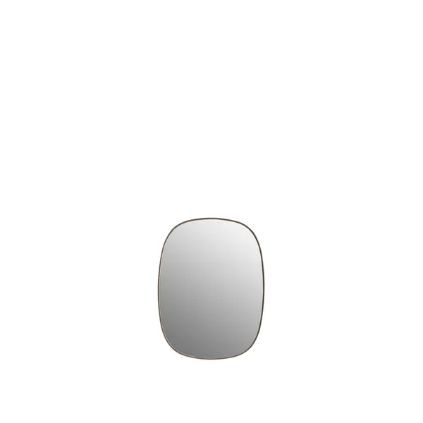 Framed Mirror 59x44 cm Taupe/ Clear