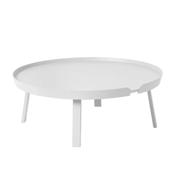 Around Coffee Table White Extra Large