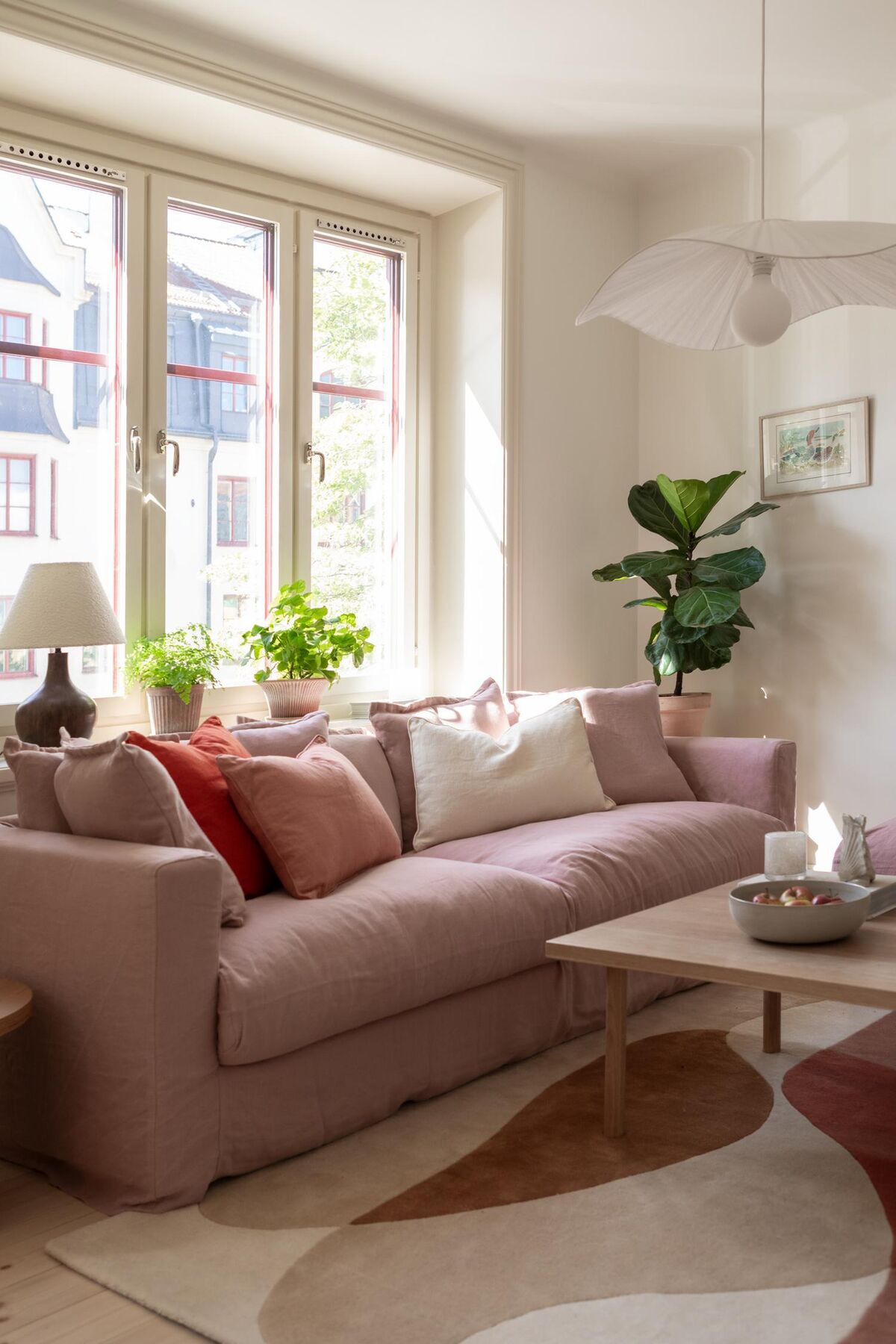 Le Grand Air 3-Seater Sofa Tender Blush
