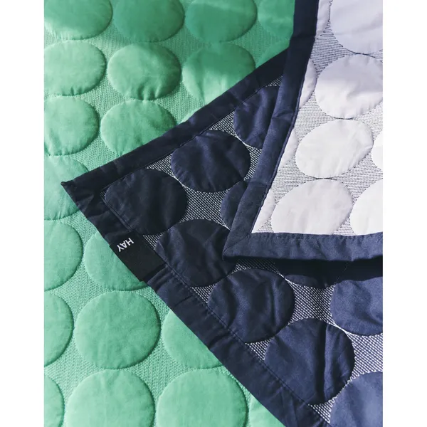 Mega Dot Organic Bedspread 195x245 Midnight Blue