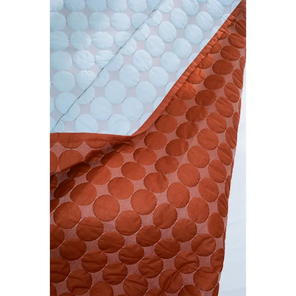 Mega Dot Organic Bedspread 195x245 Midnight Blue
