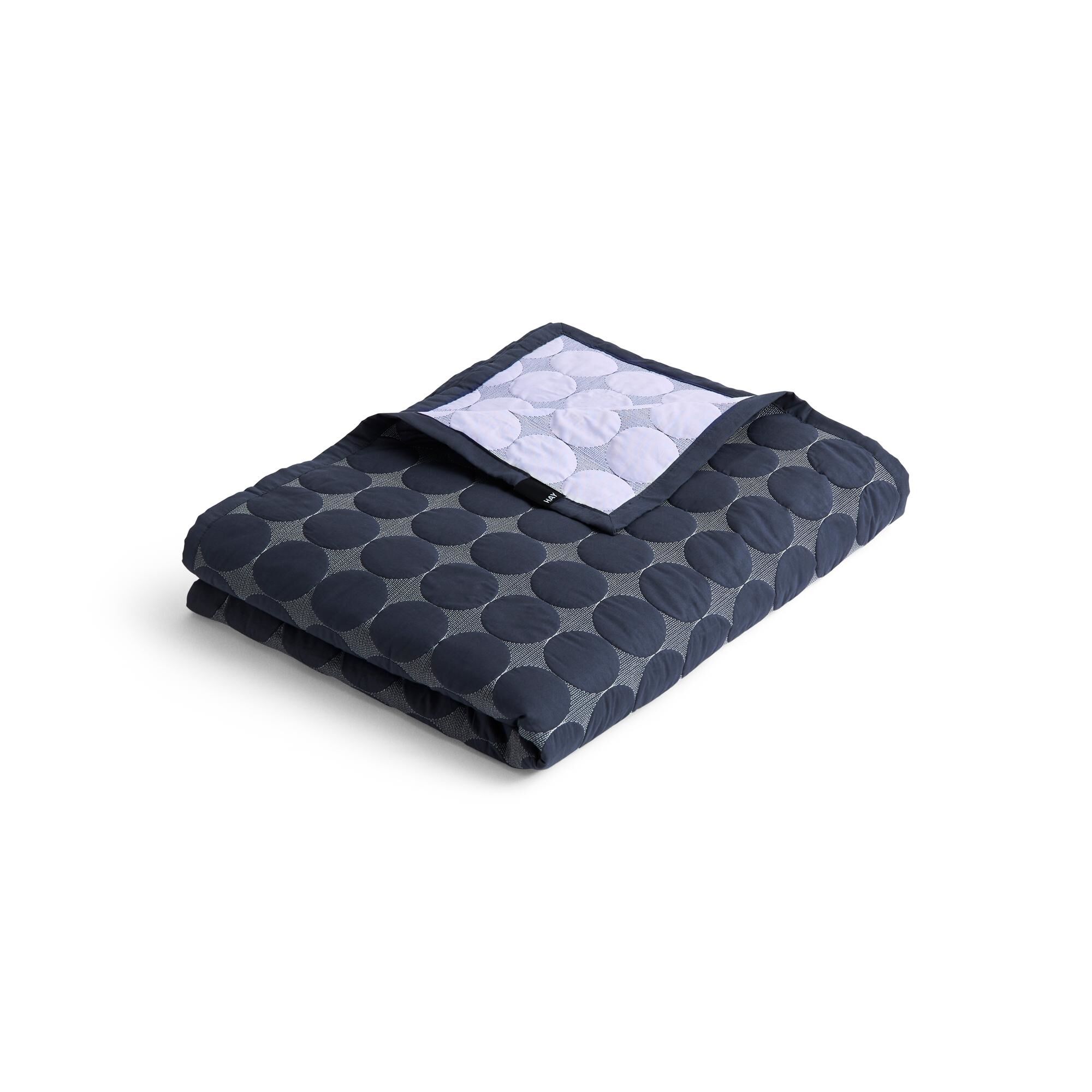 Couvre-lit Bio Mega Dot 235x245 Bleu Nuit