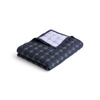 Mega Dot Organic Bedspread 260x260 Midnight Blue