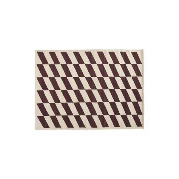 Shift Kilim Carpet 140x200 Burgundy