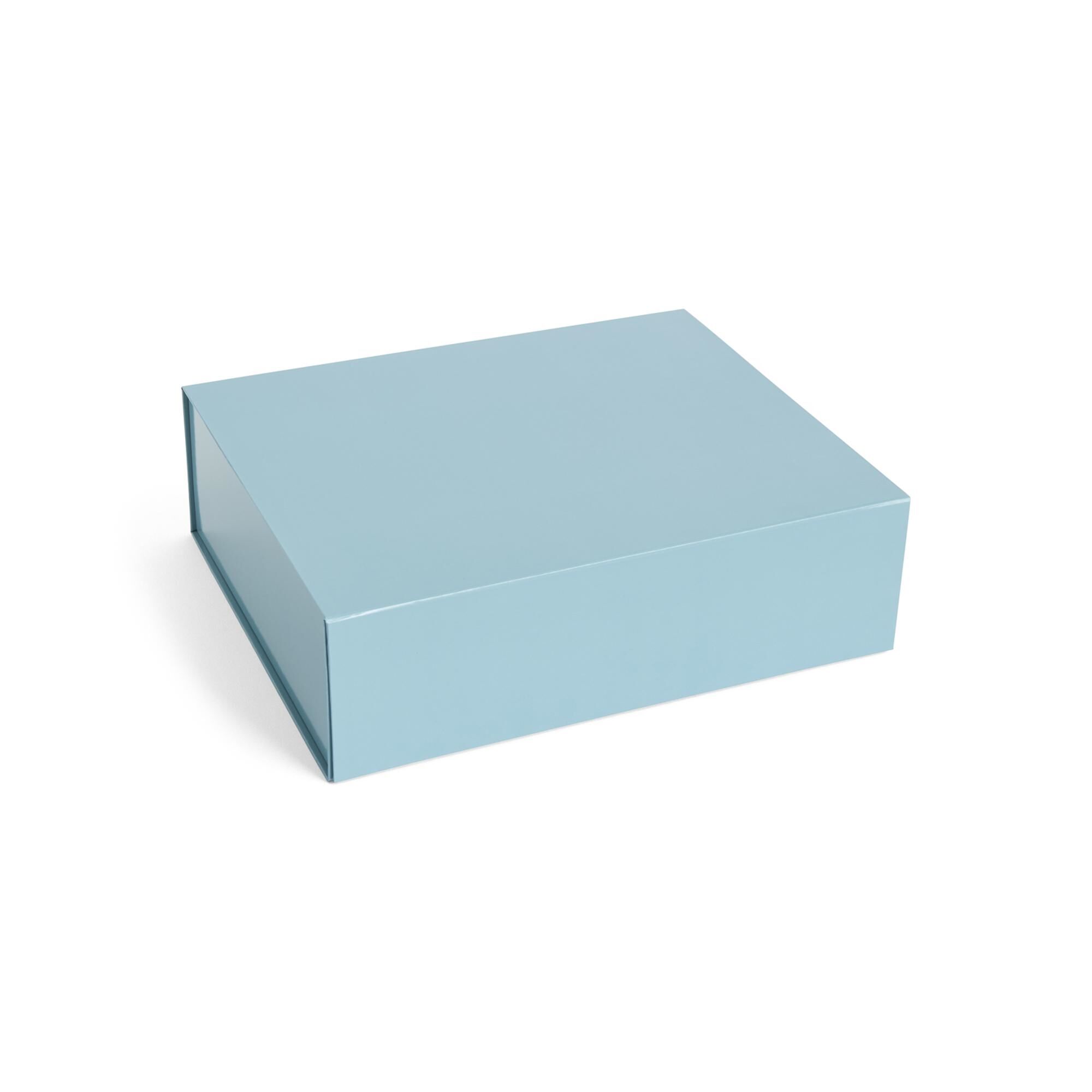 Boîte de rangement couleur L Bleu océan
